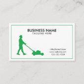 Moderner Service zur Pflege von Rasenflächen in We Visitenkarte (Vorderseite)