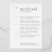 Moderner Silbergalerie "Last Disco" Bachelorette Folieneinladung (Rückseite)