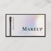 Moderner Silberholografie-Makeup-Künstler Visitenkarte (Vorderseite)