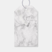 Moderner Silbermarmor Glitzer Vielen Dank Geschenkanhänger (Rückseite)