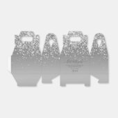 Moderner Silberner Glitzer Bat Mitzvah Geschenkschachtel (Ungefaltet)