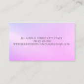 Moderner Silberner Glitzer Bokeh Tree Silhouette Visitenkarte (Rückseite)