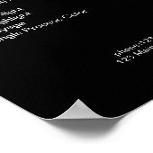 Moderner Silberner Glitzer Preislisten Poster (Ecke)