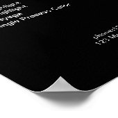 Moderner Silberner Glitzer Preislisten Poster (Ecke)