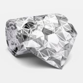 Moderner silberner Schein Krawatte (Gerollt)