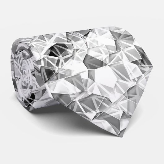 Moderner silberner Schein Krawatte (Gerollt)