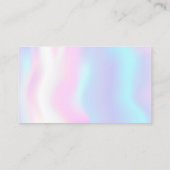 Moderner Silberstreifen, Pinselstrich, Holografie Visitenkarte (Rückseite)