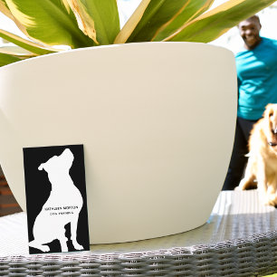 Moderner Silhouette-Hundetrainer Visitenkarte