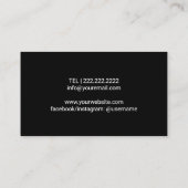 Moderner Silver Glitzer Feet Nanny Babysitter Visitenkarte (Rückseite)