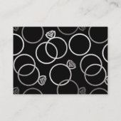 Moderner Silver Wedding Online QR Code UAWG Begleitkarte (Rückseite)