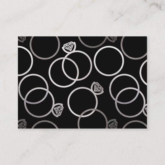 Moderner Silver Wedding Online QR Code UAWG Begleitkarte (Rückseite)