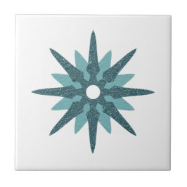 Moderner Single Turquoise Star Design Mitte des Ja Fliese
