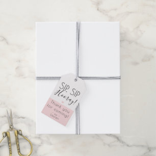 Moderner SipSip Hooray, Pop die Spitze danken Geschenkanhänger