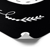 Moderner Skandal niedlich Bunny Kinderzimmer Poster (Ecke)