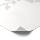 Moderner Skandal niedlich Koala mit Blume Kinderzi Poster (Ecke)