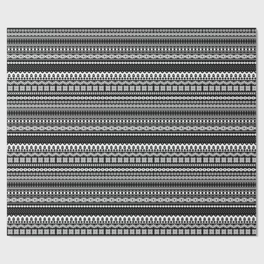 Moderner skandinavischer Sweater Print Holiday Geschenkpapier (Flach)