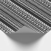 Moderner skandinavischer Sweater Print Holiday Geschenkpapier (Ecke)