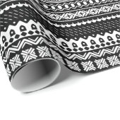 Moderner skandinavischer Sweater Print Holiday Geschenkpapier (Rolleneckpunkt)