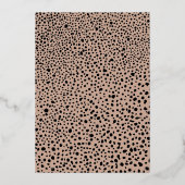 Moderner, skripter Graduate Full Foto Abschluss Folieneinladung (Rückseite)