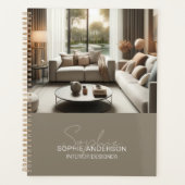 Moderner Skriptname Innenarchitekt Planer (Vorderseite)