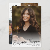 Moderner Skriptname-Klasse Jahr 6 Foto Abschluss Ankündigung (Vorne/Hinten)