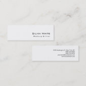 Moderner Slim Makeup Artist Friseur Salon Wellness Mini Visitenkarte (Vorne/Hinten)