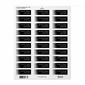 Moderner Sliver Glitzer und Schwarz (Vorne)