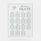 Moderner Smaragdgrüner Mongram-Schreibtisch für Ho Acrylschild (Vorderseite)