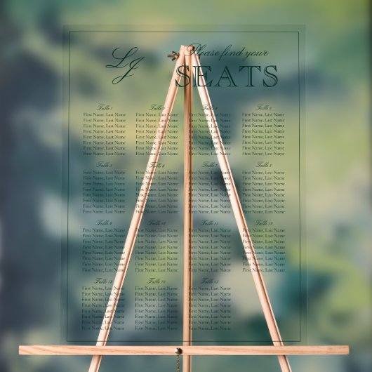 Moderner Smaragdgrüner Mongram-Schreibtisch für Ho Acrylschild (Neutral)