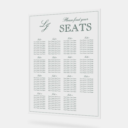 Moderner Smaragdgrüner Mongram-Schreibtisch für Ho Acrylschild (Winkel)