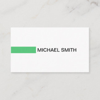 Moderner Smarald Elegant Beruflich Schlicht Visitenkarte