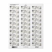 Moderner Smoky-Graumarmor mit Goldband (Vorne)