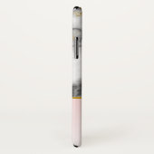 Moderner Smoky-Graumarmor mit Goldband Case-Mate iPhone Hülle (Hinten/Rechts)