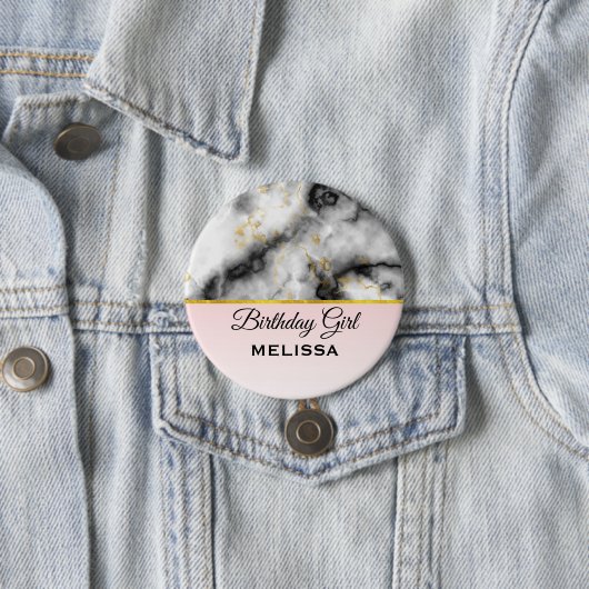 Moderner Smoky-Graumarmor mit goldenem Ribbon zum  Button (Beispiel)