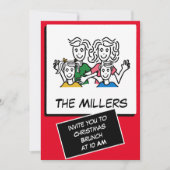 Moderner Sofortnachmittag Foto Weihnachtsfest Einladung (Vorderseite)