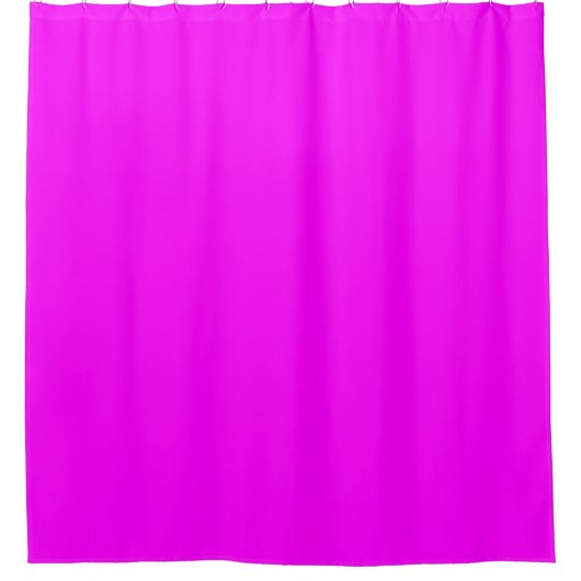 Moderner Solid Pink Magenta Duschvorhang (Vorderseite)