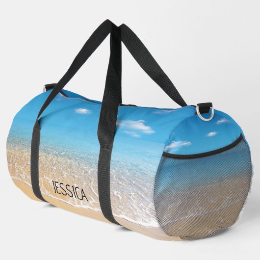 Moderner Sommer Blue Ocean Beach Duffle Bag (Rechte Ecke)
