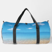Moderner Sommer Blue Ocean Beach Duffle Bag (Rückseite)