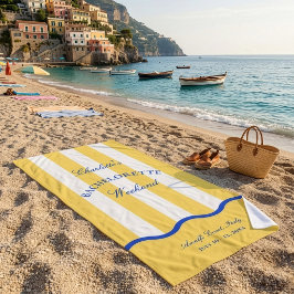 Moderner Sommer-Junggesellinnenabschied Wochenende Strandtuch