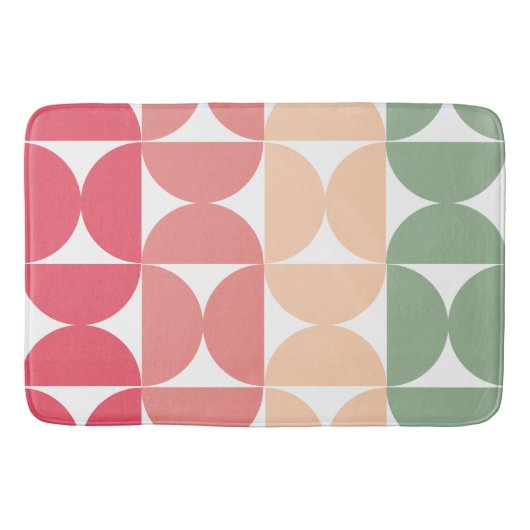 Moderner Sommersonnensaal Mitte des Jahrhunderts Badematte (Vorderseite)