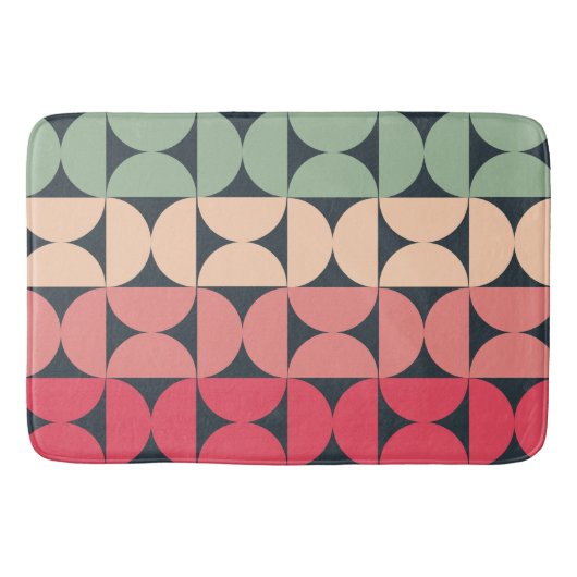 Moderner Sommersonnensaal Mitte des Jahrhunderts Badematte (Vorderseite)