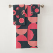 Moderner Sommersonnensaal Mitte des Jahrhunderts Badhandtuch Set (Insitu)