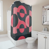 Moderner Sommersonnensaal Mitte des Jahrhunderts Duschvorhang (Beispiel)