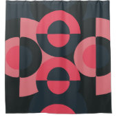 Moderner Sommersonnensaal Mitte des Jahrhunderts Duschvorhang (Vorderseite)