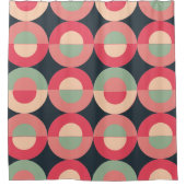 Moderner Sommersonnensaal Mitte des Jahrhunderts Duschvorhang (Vorderseite)