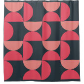 Moderner Sommersonnensaal Mitte des Jahrhunderts Duschvorhang (Vorderseite)