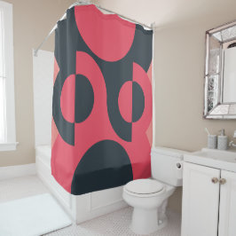 Moderner Sommersonnensaal Mitte des Jahrhunderts Duschvorhang