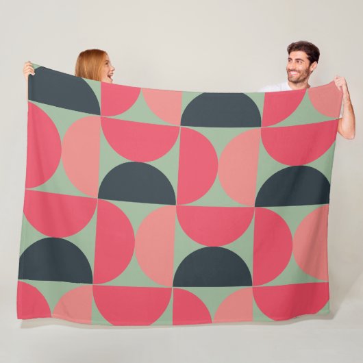 Moderner Sommersonnensaal Mitte des Jahrhunderts Fleecedecke (Beispiel)