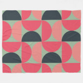 Moderner Sommersonnensaal Mitte des Jahrhunderts Fleecedecke (Vorderseite (Horizontal))