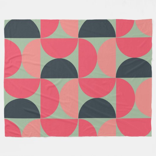 Moderner Sommersonnensaal Mitte des Jahrhunderts Fleecedecke (Vorderseite (Horizontal))